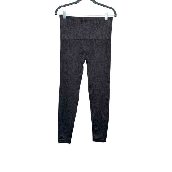 Spanx look at me now brown and black animal print shaping leggings size L - Picture 2 of 11